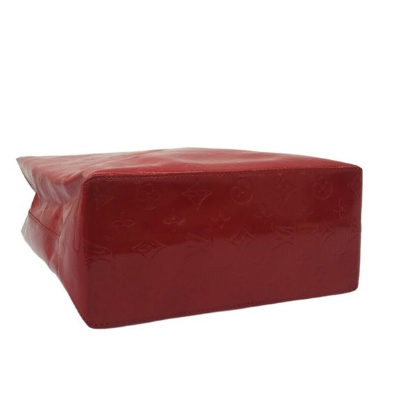 Auth LOUIS VUITTON Reade MM Rouge Monogram Vernis Handbag - Picture 5 of 14